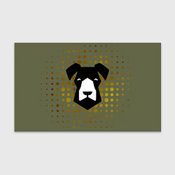 Бумага для упаковки Сторожевой черный пёс, цвет: 3D-принт