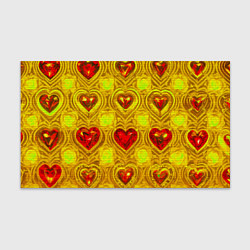 Бумага для упаковки Узор рубиновые сердца, цвет: 3D-принт
