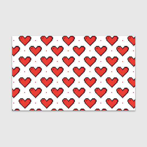 Бумага для упаковки Pixel heart / 3D-принт – фото 1