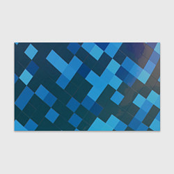 Бумага для упаковки Синий прямоугольный паттерн, цвет: 3D-принт