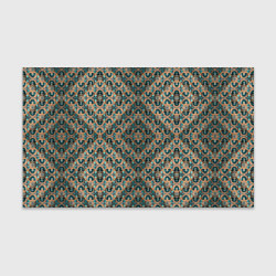 Бумага для упаковки Зелено-золотые ромбы, цвет: 3D-принт