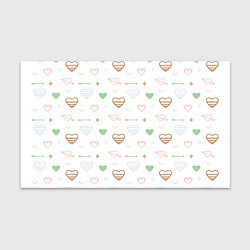 Бумага для упаковки Cute hearts, цвет: 3D-принт