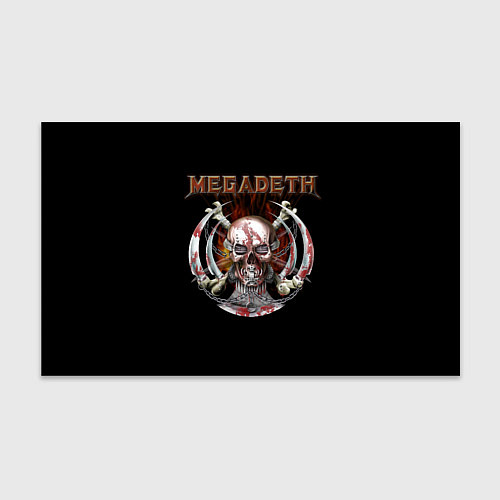 Бумага для упаковки Megadeth - боевой череп / 3D-принт – фото 1