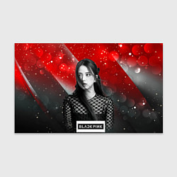 Бумага для упаковки Jisoo black red background, цвет: 3D-принт