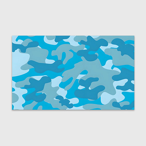 Бумага для упаковки Камуфляж военный синий / 3D-принт – фото 1