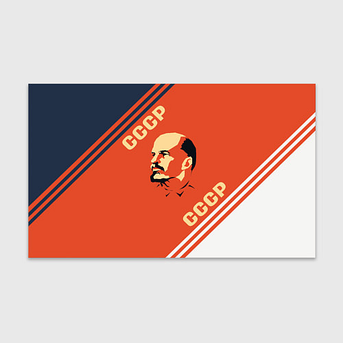 Бумага для упаковки Ленин на красном фоне / 3D-принт – фото 1