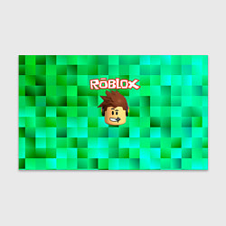 Бумага для упаковки Roblox head на пиксельном фоне