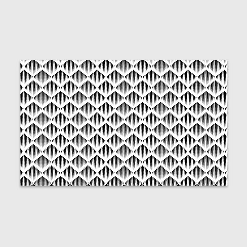 Бумага для упаковки Ромбы из черных треугольников / 3D-принт – фото 1
