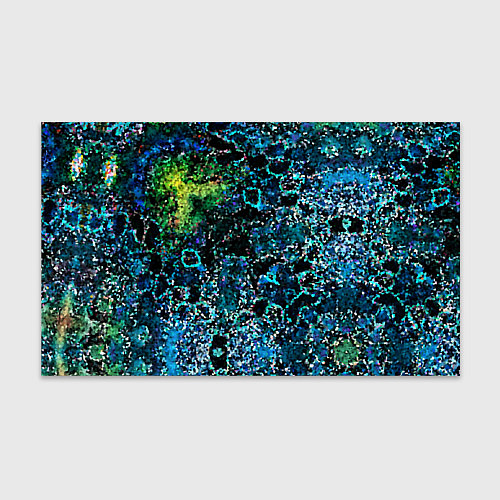 Бумага для упаковки Мозаичный узор в синих и зеленых тонах / 3D-принт – фото 1