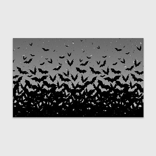 Бумага для упаковки Серый фон и летучие мыши / 3D-принт – фото 1