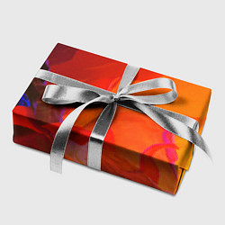 Бумага для упаковки Красно-оранжевый паттерн, цвет: 3D-принт — фото 2