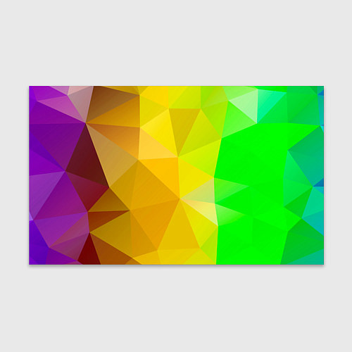 Бумага для упаковки Жёлто-зелёная геометрия / 3D-принт – фото 1