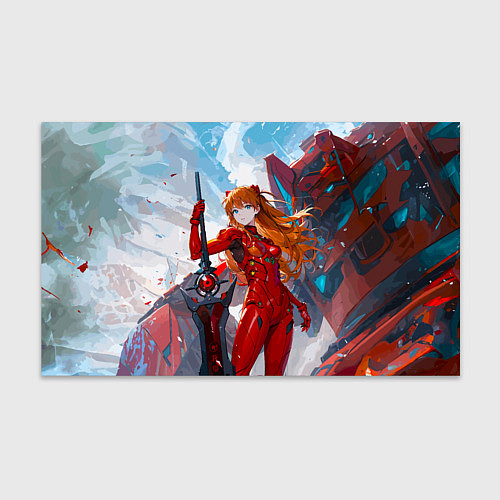 Бумага для упаковки Аска Еванеглион / 3D-принт – фото 1