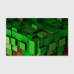 Бумага для упаковки Зелёный блоковый паттерн, цвет: 3D-принт
