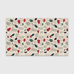 Бумага для упаковки Флоральная абстракция с пятнами, цвет: 3D-принт