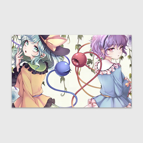 Бумага для упаковки Touhou Project Satori Komeiji and Koishi Komeiji / 3D-принт – фото 1