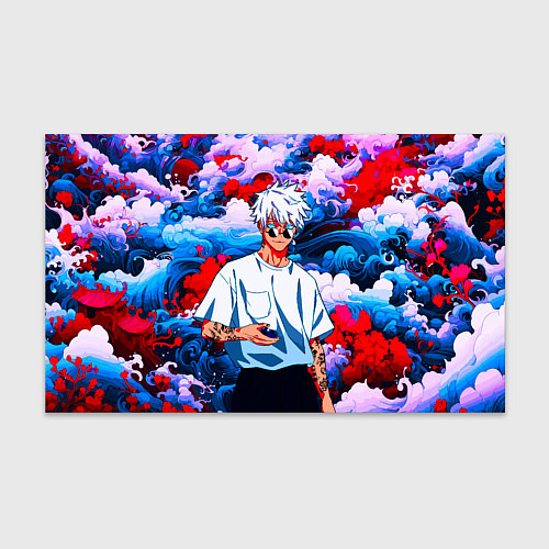 Бумага для упаковки Красавец Сатору Годжо - Магическая битва / 3D-принт – фото 1