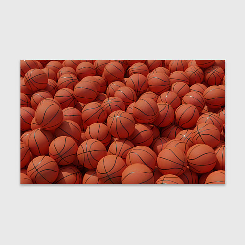 Бумага для упаковки Узор с баскетбольными мячами / 3D-принт – фото 1