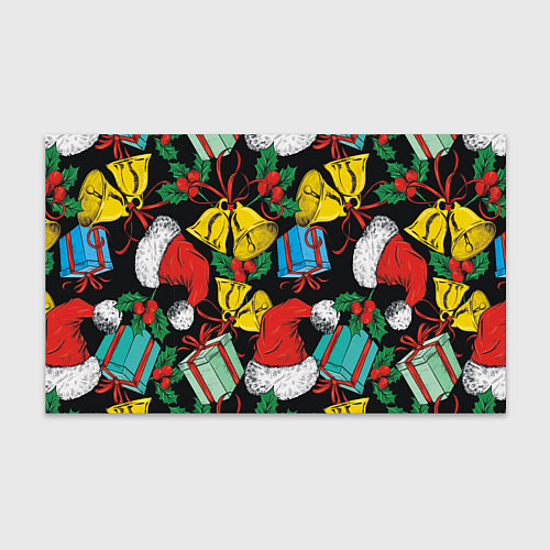 Бумага для упаковки Узор с рождественскими колокольчиками / 3D-принт – фото 1