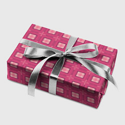 Бумага для упаковки Розовый клетчатый паттерн, цвет: 3D-принт — фото 2