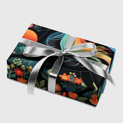 Бумага для упаковки Лошадка с радужной гривой в стиле фолк-арт, цвет: 3D-принт — фото 2