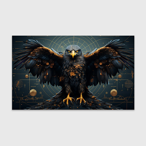 Бумага для упаковки Орёл с расправленными крыльями / 3D-принт – фото 1