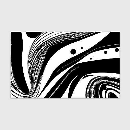 Бумага для упаковки Abstract black and white composition / 3D-принт – фото 1