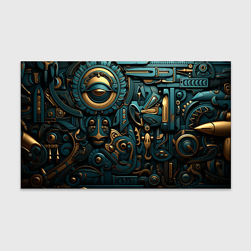 Бумага для упаковки Асимметричный узор в египетском стиле / 3D-принт – фото 1