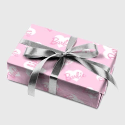 Бумага для упаковки Барби: белые сердца на розовом паттерн, цвет: 3D-принт — фото 2
