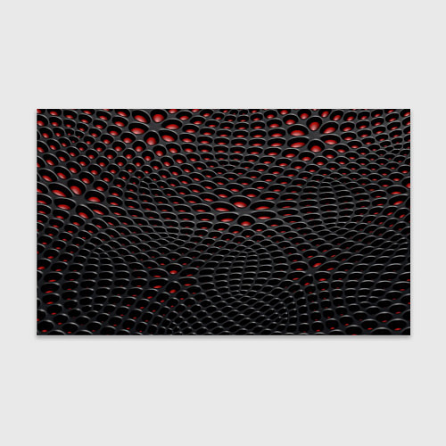 Бумага для упаковки Узор на чёрно красном карбоновом фоне / 3D-принт – фото 1
