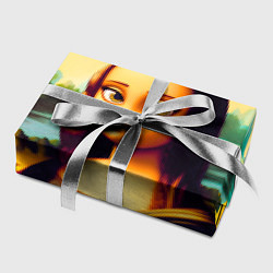 Бумага для упаковки Нейросеть - Мона Лиза в стиле Pixar, цвет: 3D-принт — фото 2