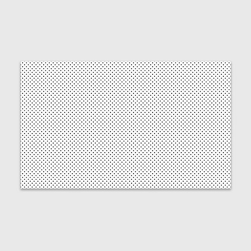 Бумага для упаковки Черный горох на белом фоне / 3D-принт – фото 1