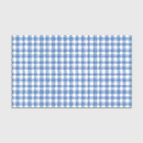 Бумага для упаковки Клеточка голубая с белым / 3D-принт – фото 1