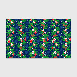 Бумага для упаковки Новогодние игрушки на ёлке, цвет: 3D-принт