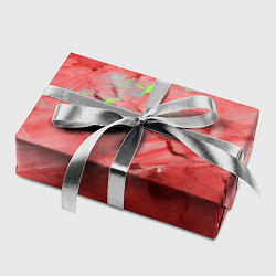Бумага для упаковки Красный мрамор, цвет: 3D-принт — фото 2