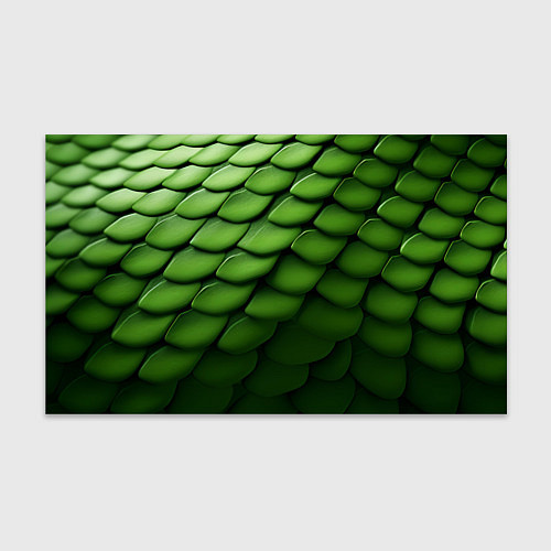 Бумага для упаковки Зеленая чешуя змеи / 3D-принт – фото 1