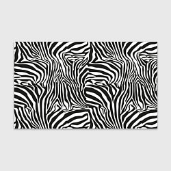 Бумага для упаковки Шкура зебры черно - белая графика, цвет: 3D-принт