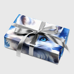 Бумага для упаковки Портрет мультяшного песца акварель, цвет: 3D-принт — фото 2