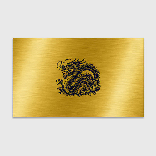 Бумага для упаковки Дракон на золоте / 3D-принт – фото 1