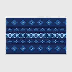 Бумага для упаковки Blue tribal geometric, цвет: 3D-принт
