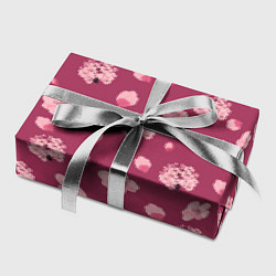Бумага для упаковки Сакура цветы и бутоны паттерны, цвет: 3D-принт — фото 2