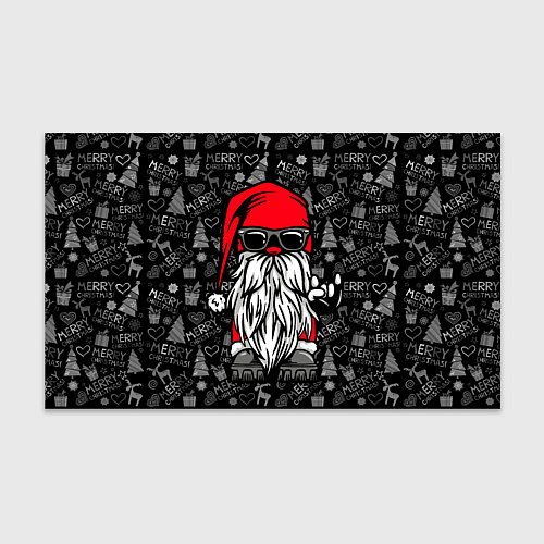 Бумага для упаковки Санта Клаус гном / 3D-принт – фото 1
