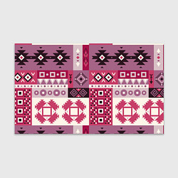 Бумага для упаковки Этническая геометрия в розовой палитре, цвет: 3D-принт