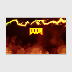Бумага для упаковки Doom storm огненное лого, цвет: 3D-принт