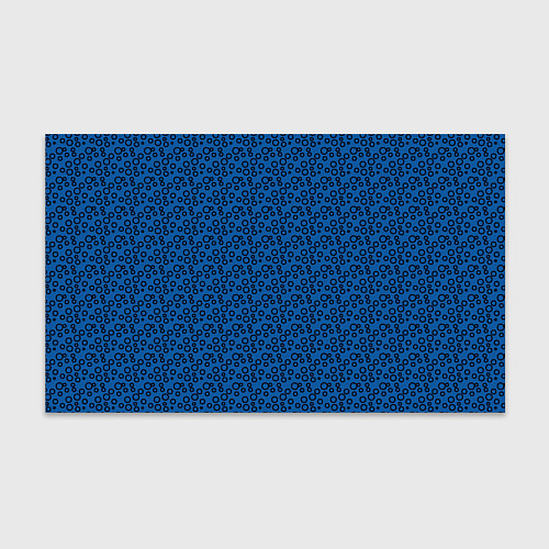 Бумага для упаковки Синий паттерн кружочки / 3D-принт – фото 1