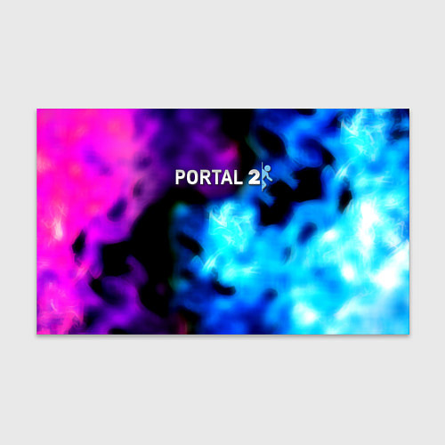 Бумага для упаковки Portal неоновый градиент / 3D-принт – фото 1