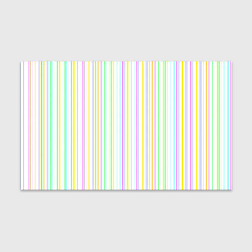 Бумага для упаковки Тонкие цветные полосы на белом / 3D-принт – фото 1