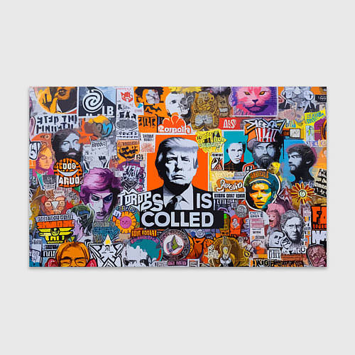 Бумага для упаковки Donald Trump - american сollage / 3D-принт – фото 1
