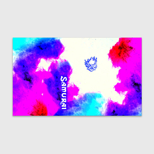 Бумага для упаковки Samurai neon colors / 3D-принт – фото 1
