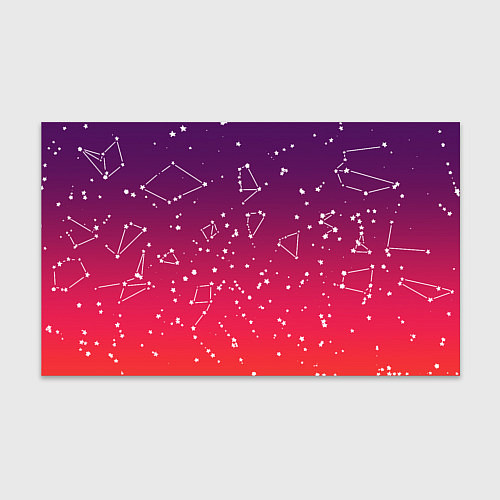 Бумага для упаковки Созвездия в розовом небе / 3D-принт – фото 1